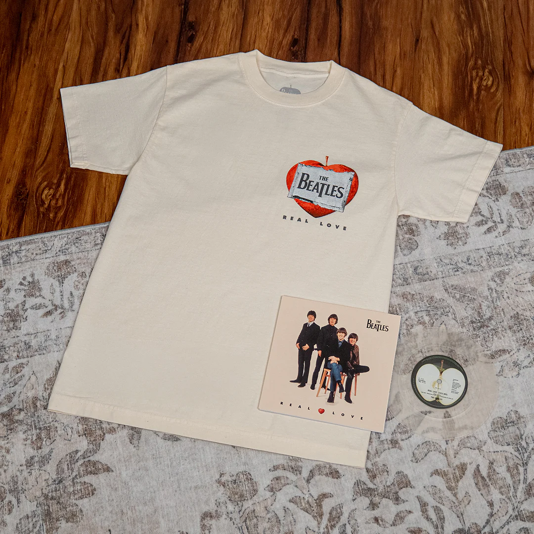 Free As A Bird / Real Love [2025 Mixes]: 7" Vinyl + Real Love T-Shirt - Image 3