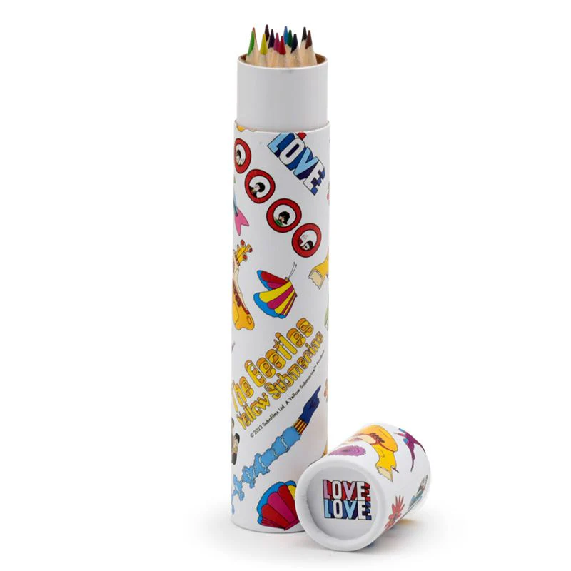 The Beatles Yellow Submarine Large Pencil Pot with 12 Colouring Pencils - Image 3